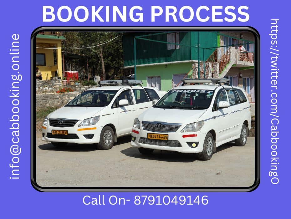 Booking Process at cab booking online in Uttarakhand